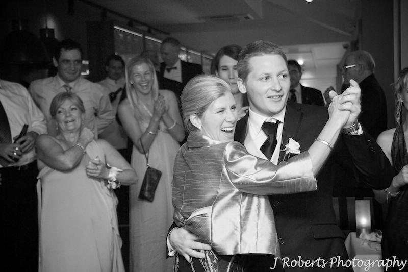 Mother of the bride dancing with the best man - wedding photography sydney